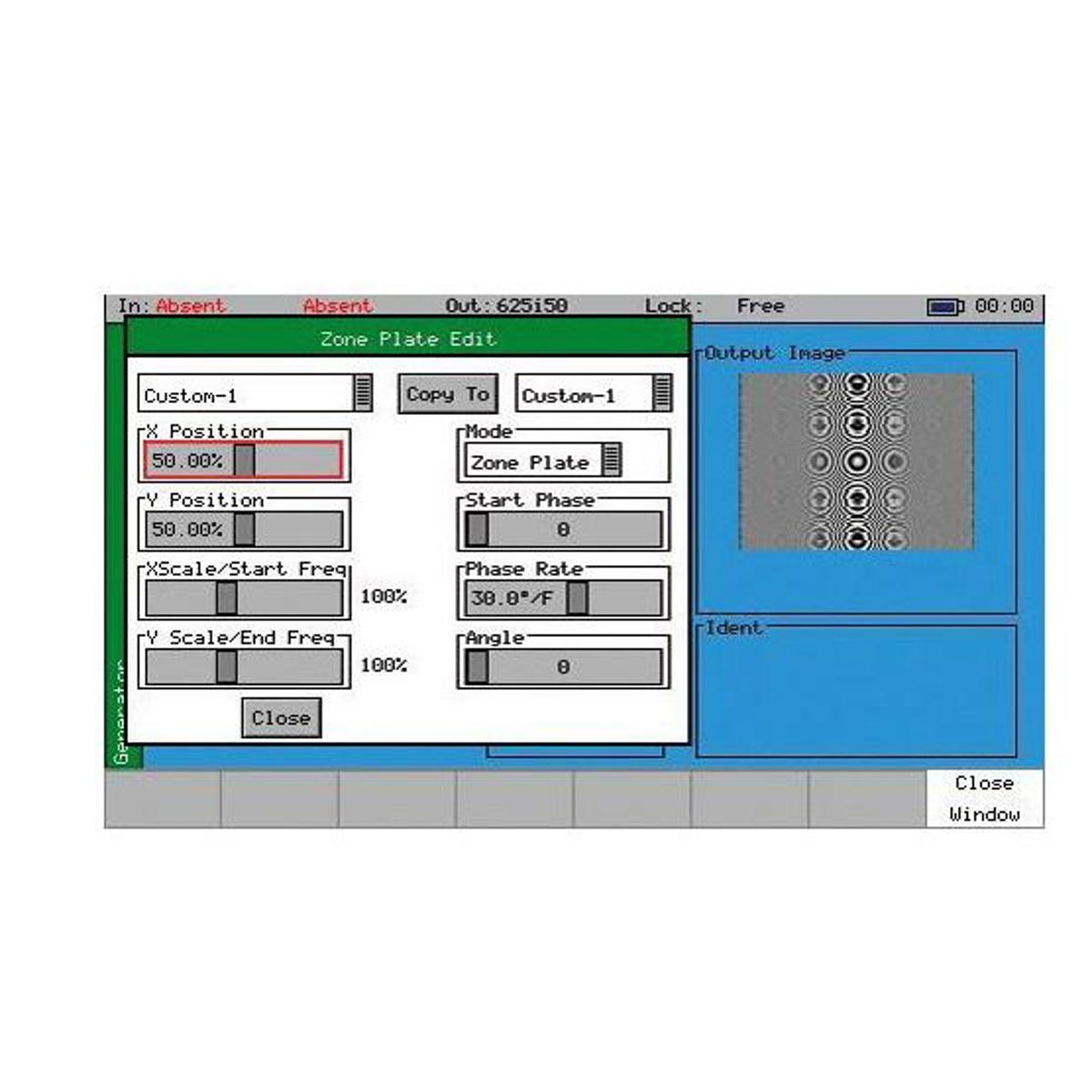 

PHABRIX Programmable Moving Zone Plate Software Option