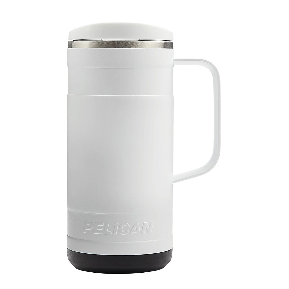 Image of Pelican Hydration Ridge 18 oz Recycled Double Wall Stainless Steel Mug Bright White