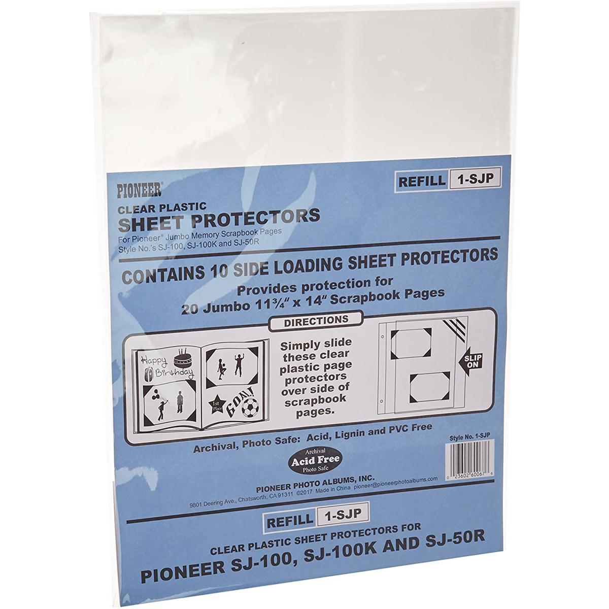 Image of Pioneer Photo Album Pioneer Scrapbook Sheet Protectors