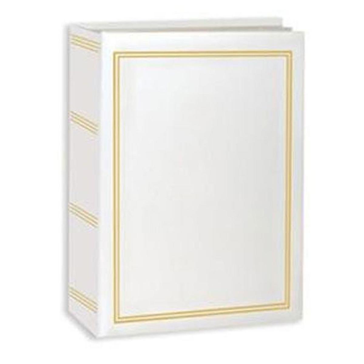 

Pioneer Photo Album Pioneer Mini Max Bound Photo Album, Holds 100 4x6" Photos, 1 Per Page, White