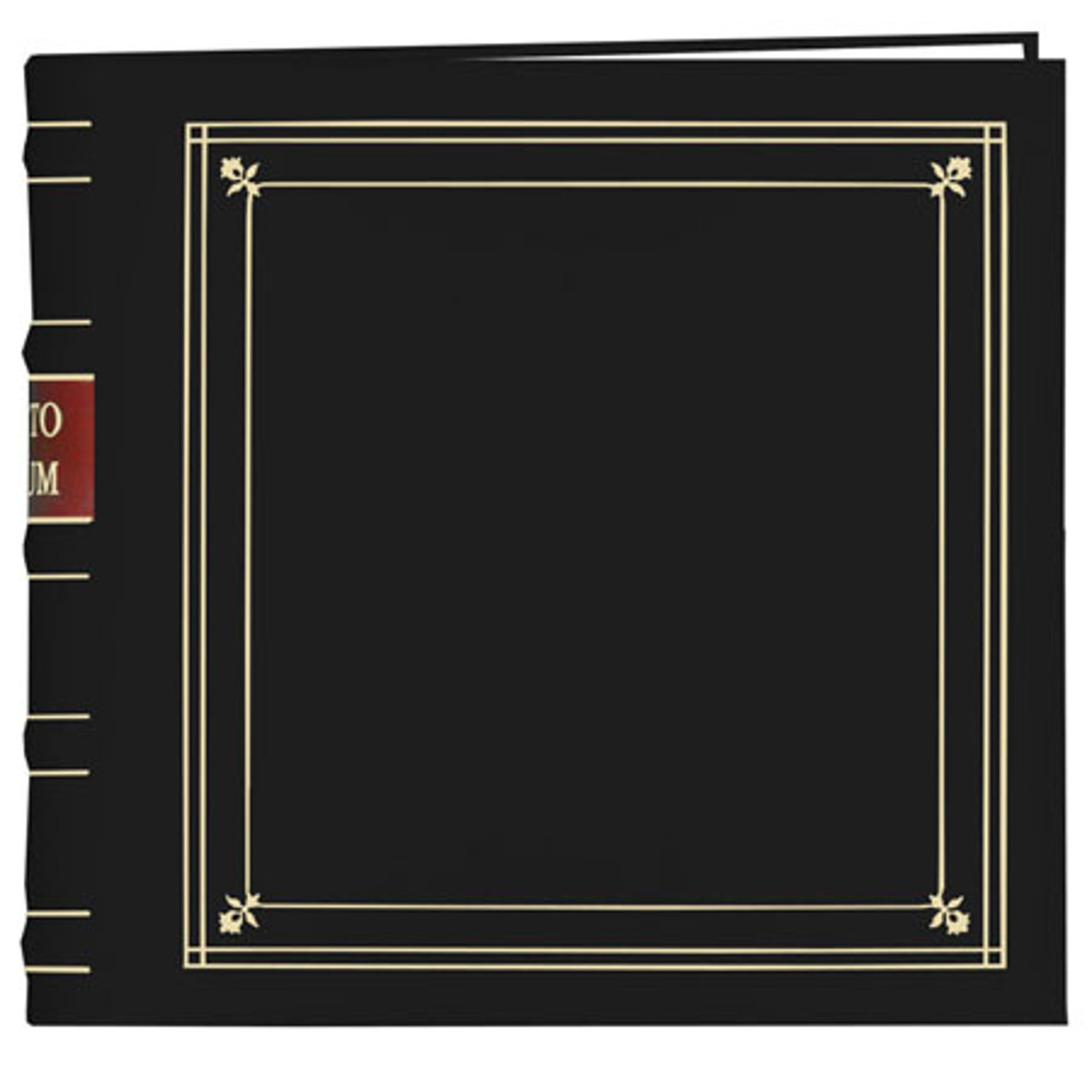 

Pioneer Photo Album Pioneer Bonded Leather 3 Ring Photo Album,Holds 200 4x6" Photos,2 Per Page,Black