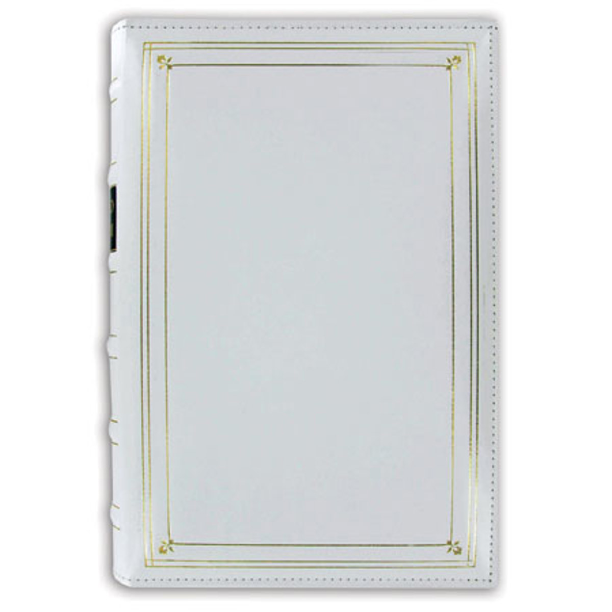 

Pioneer Photo Album Pioneer Bonded Leather Bi-Directional Photo Album, Holds 204-4x6", White