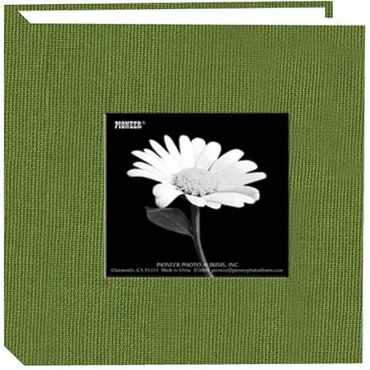 

Pioneer Photo Album Pioneer Fabric Frame Photo Album, Holds 100 4x6" Photos, 1 Per Page,Herbal Green