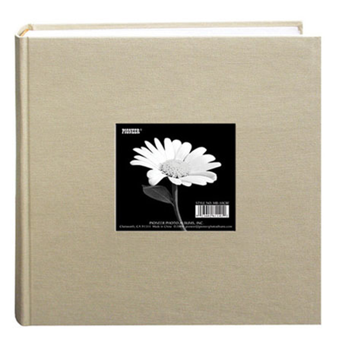

Pioneer Photo Album Pioneer Bi-Directional Cloth Frame Photo Album Holds 200 4x6" Photos ,Beige