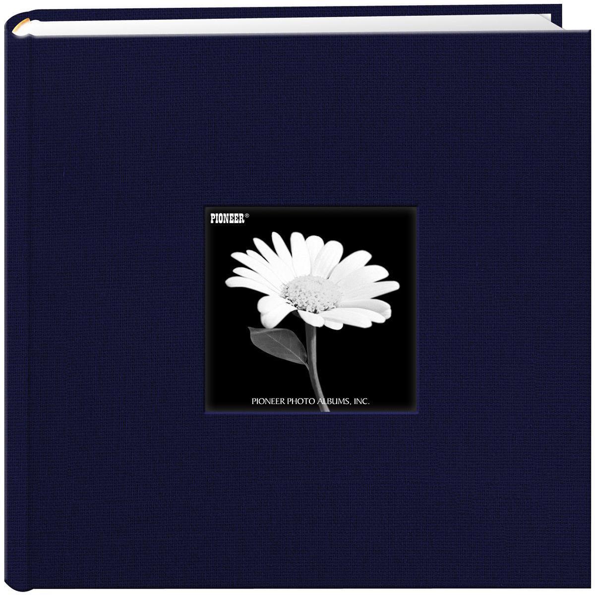

Pioneer Photo Album Pioneer Bi-Directional Cloth Frame Photo Album Holds 200 4x6" Photos, Navy