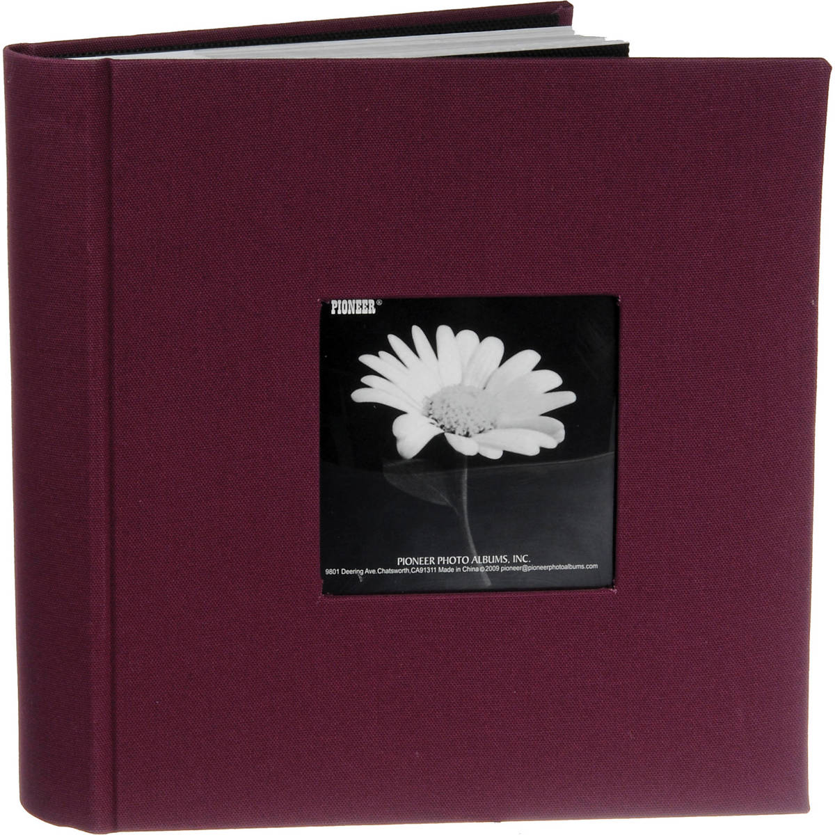 

Pioneer Photo Album Pioneer Fabric Frame Memo Photo Album, Holds 200 4x6" Photos, Sweet Plum