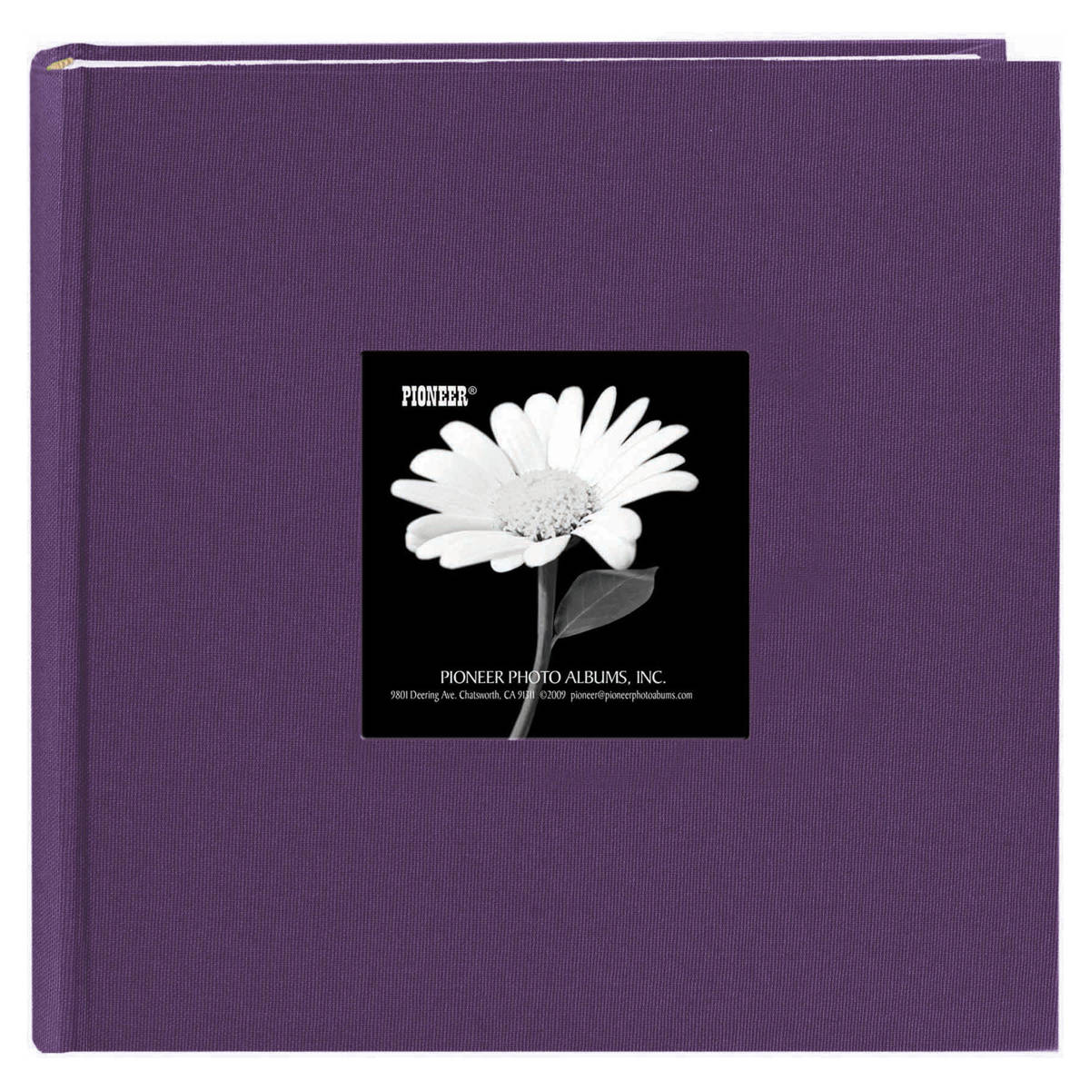 

Pioneer Photo Album Pioneer Fabric Frame Memo Photo Album, Holds 200 4x6" Photos, Wildberry Purple
