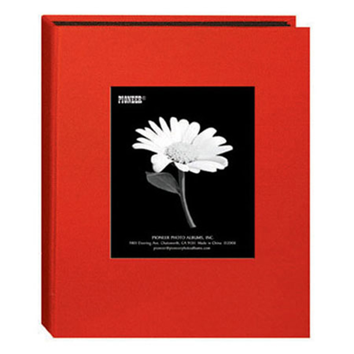 

Pioneer Photo Album Pioneer Bi-Directional Cloth Frame Photo Album, Holds 24 4x6" Photos, Apple Red