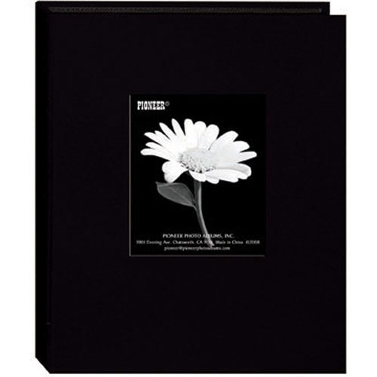 

Pioneer Photo Album Pioneer Bi-Directional Cloth Frame Photo Album, Holds 24 5x7" Photos, Deep Black
