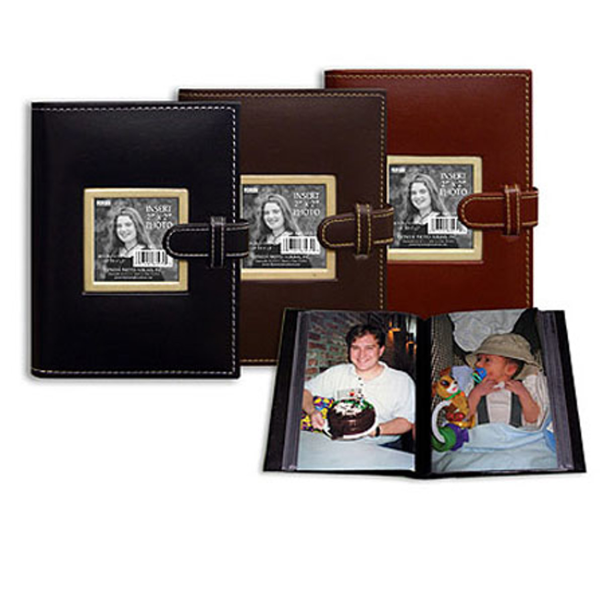 

Pioneer Photo Album Pioneer Sewn Frame Mini Bound Photo Album Holds 24 4x6" Photos, Brown