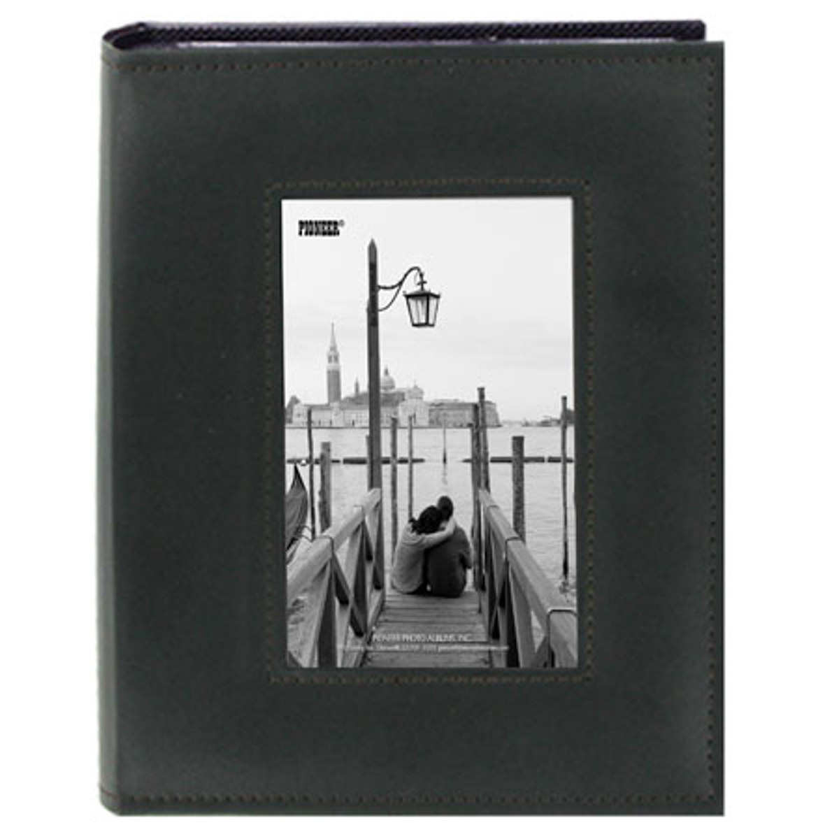 

Pioneer Photo Album Pioneer Sewn Frame Series Bound Photo Album, Holds 200 4x6" Photos, Black