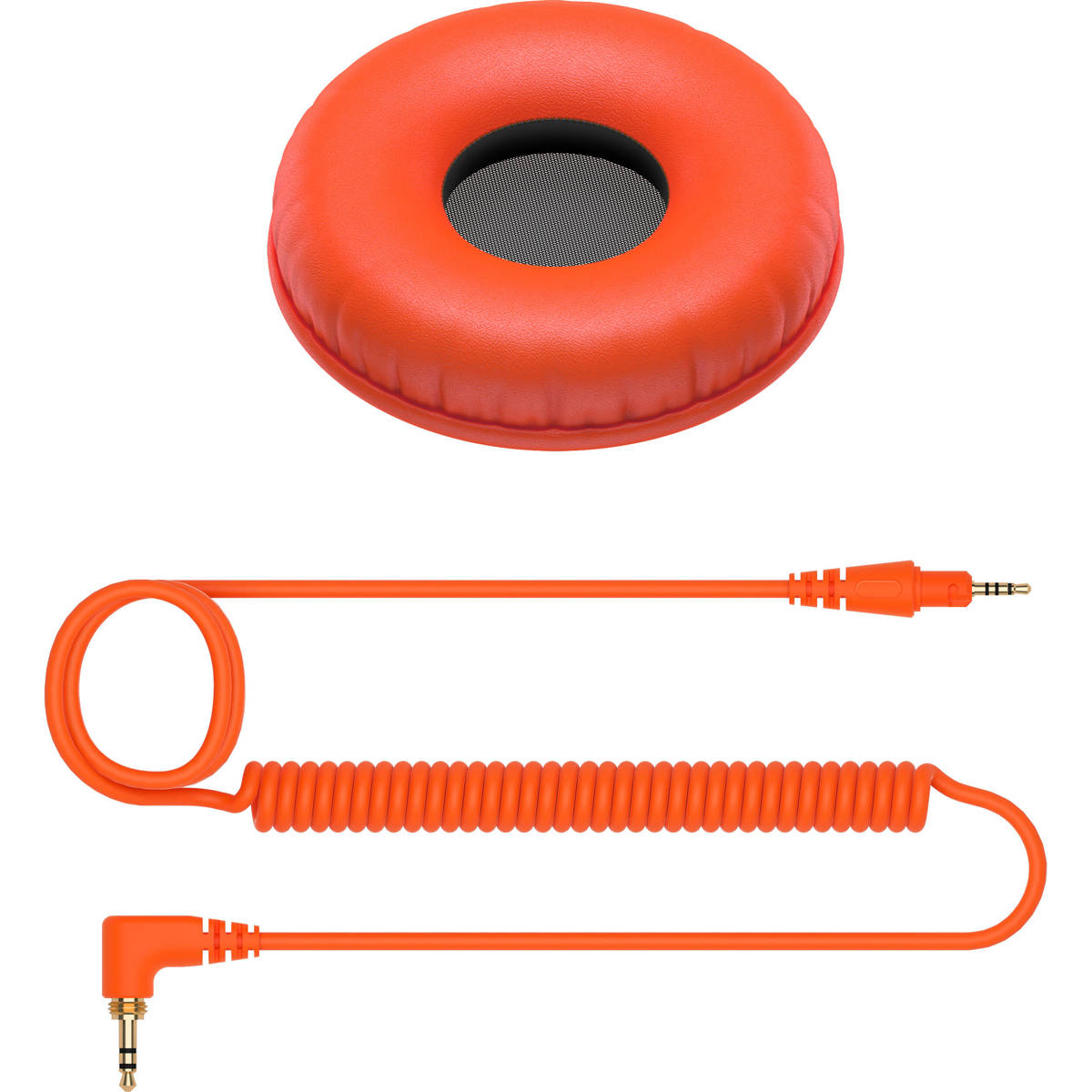 

Pioneer Electronics HC-CP08 1.2m Coiled Cable & Ear Pads for HDJ-CUE1, Orange