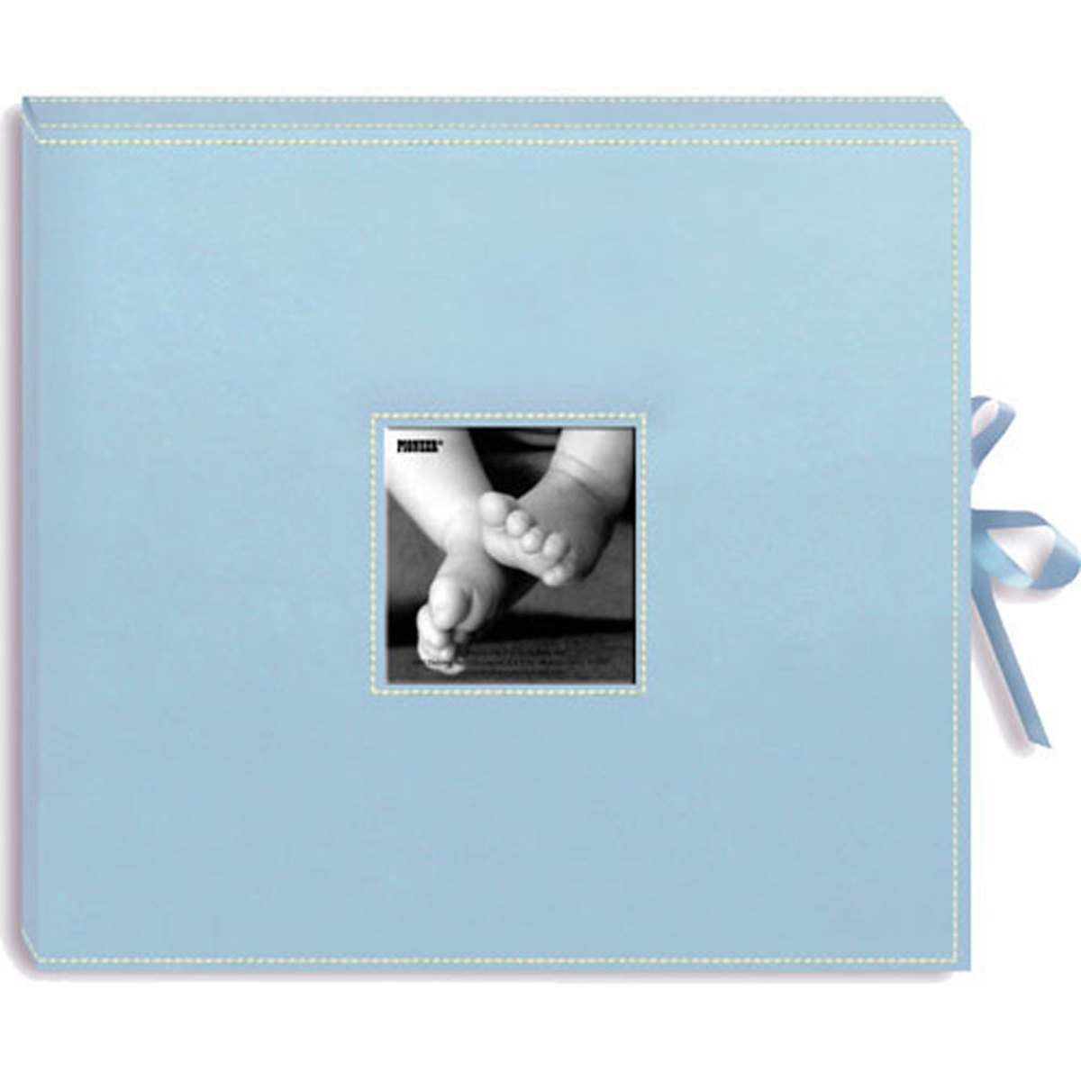 

Pioneer Photo Album Pioneer 3-Ring Sewn Frame 12x12 Scrapbook Box, Color: Baby Blue