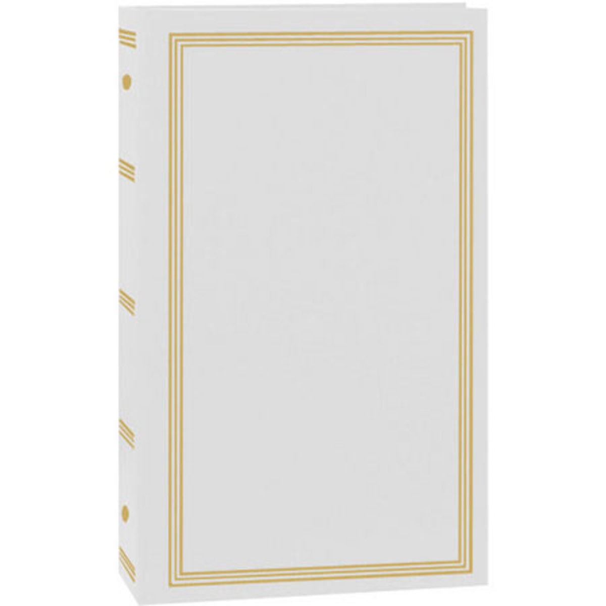 

Pioneer Photo Album Pioneer Classic 3 Ring Photo Album, Holds 300 4x6" Photos, 3 Per Page, White