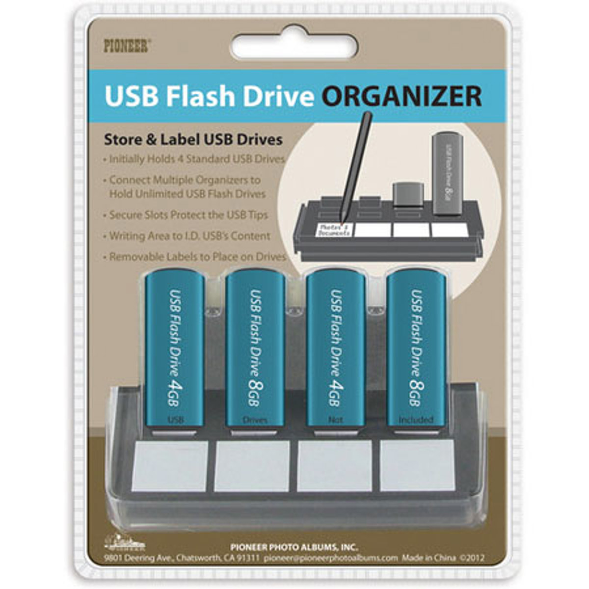 

Pioneer Photo Album Pioneer USB-4 USB Flash Drive Organizer