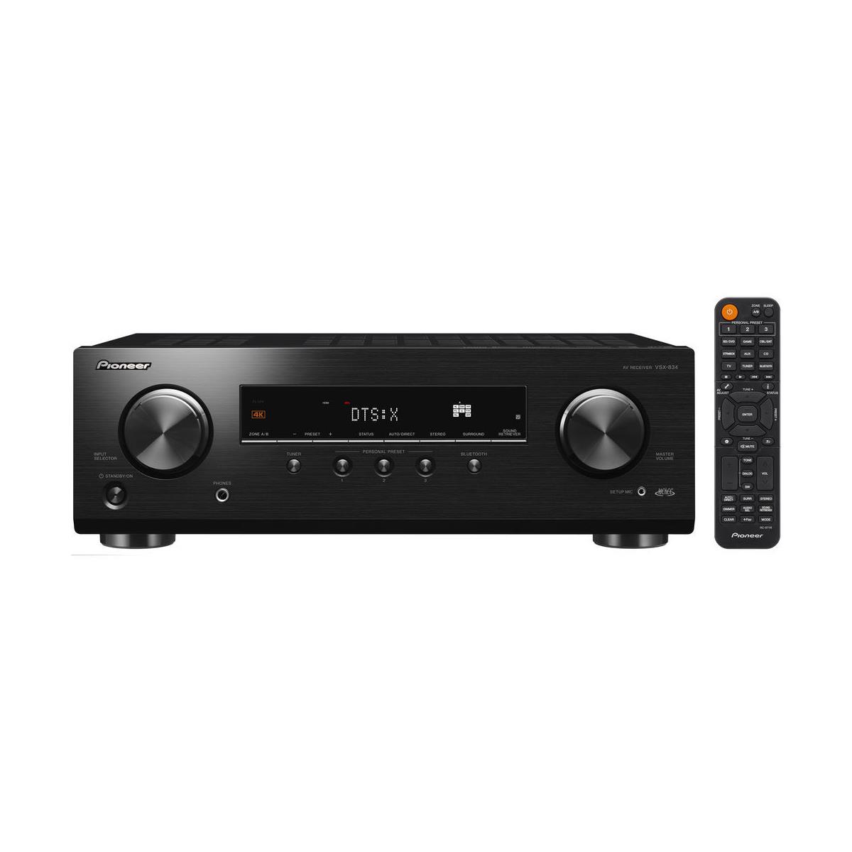 Pioneer Home Audio Pioneer VSX-834 7.2-Channel A/V Receiver, 80W Per Channel at 8 Ohms -  VSX834