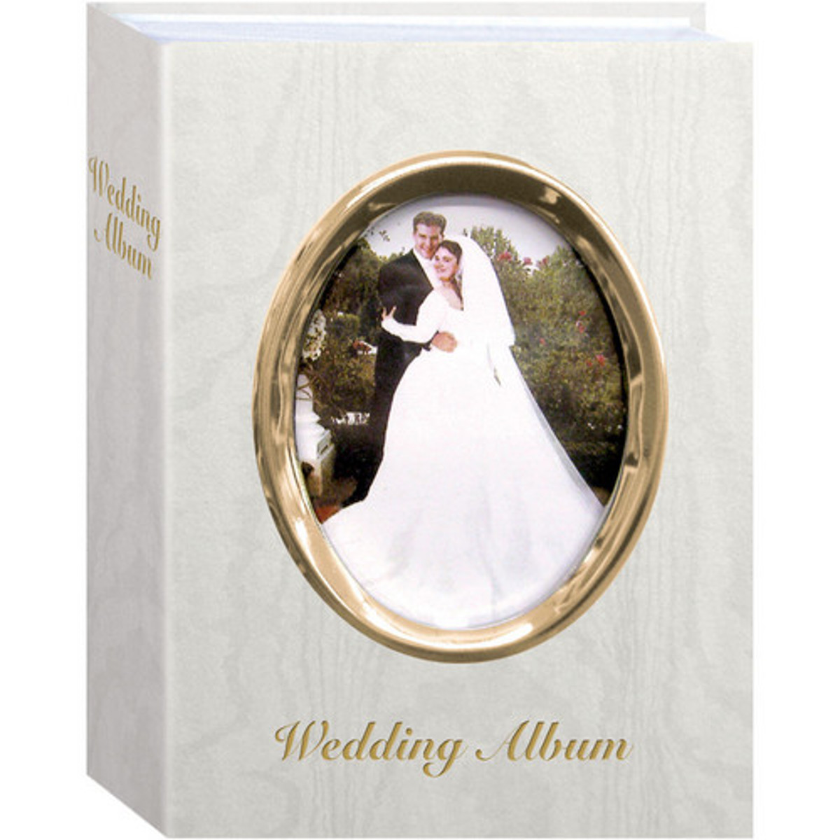

Pioneer Photo Album Pioneer WFM-46, Bound Mini Wedding Photo Album, Holds 100 4x6",Gold w/Text