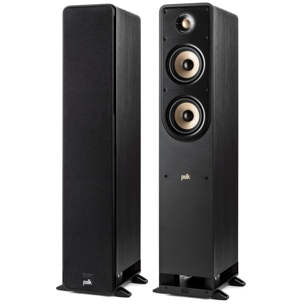 Polk Audio Signature Elite ES50 Floorstanding Speaker, Black, Pair -  300367-01-00-005-2X