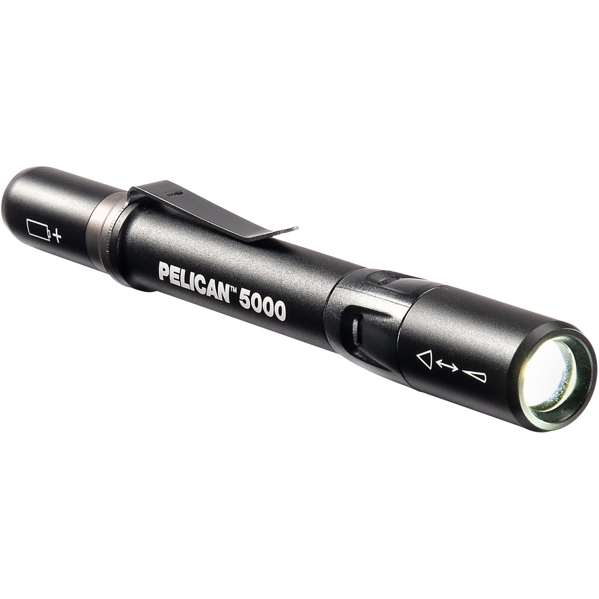 

Pelican 5000 LED Flashlight, 202 Lumens, Black, AAA Battery Power