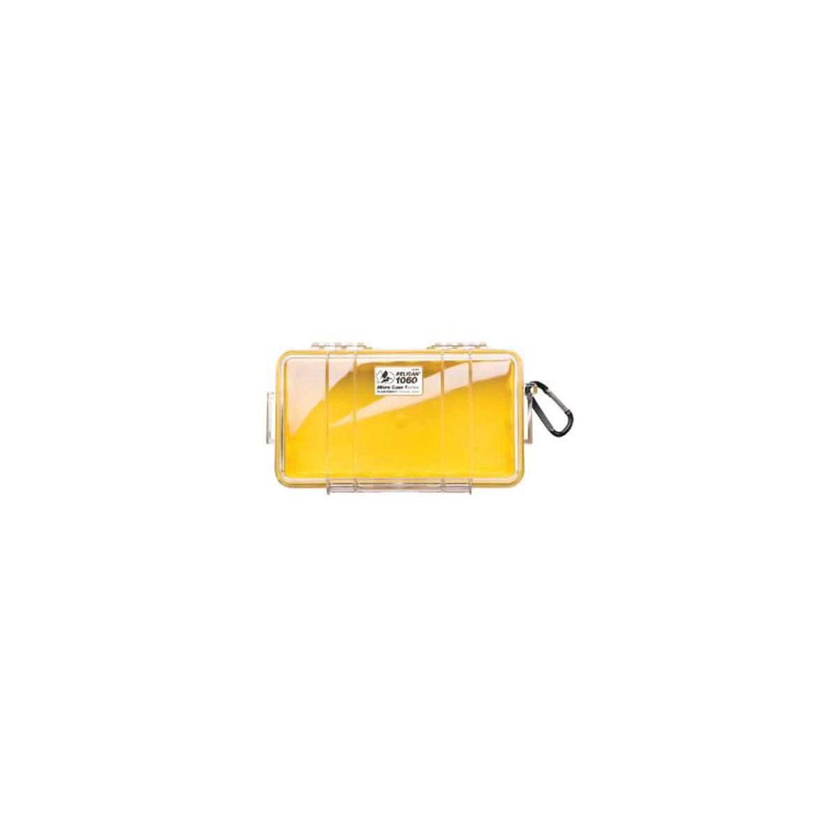 Pelican 1060 Водонепроницаемый микрочехол, резиновый вкладыш, прозрачный/желтый #1060-027-100