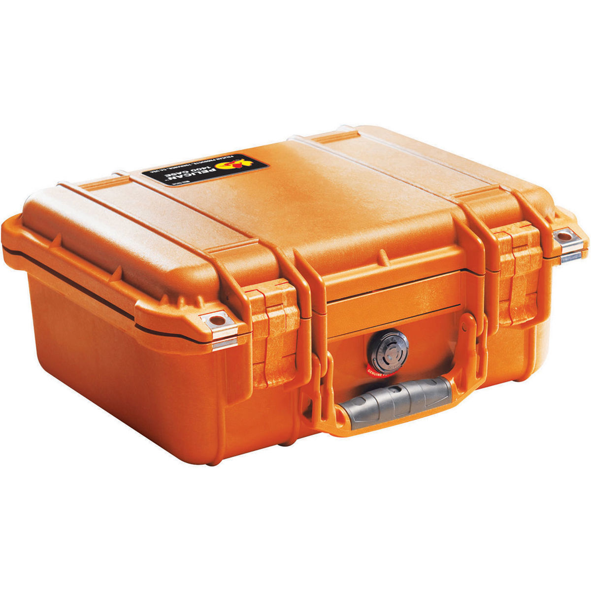 Pelican 1400 Small Case без пены, глубина дна 4 дюйма, оранжевый # 1400-001-150