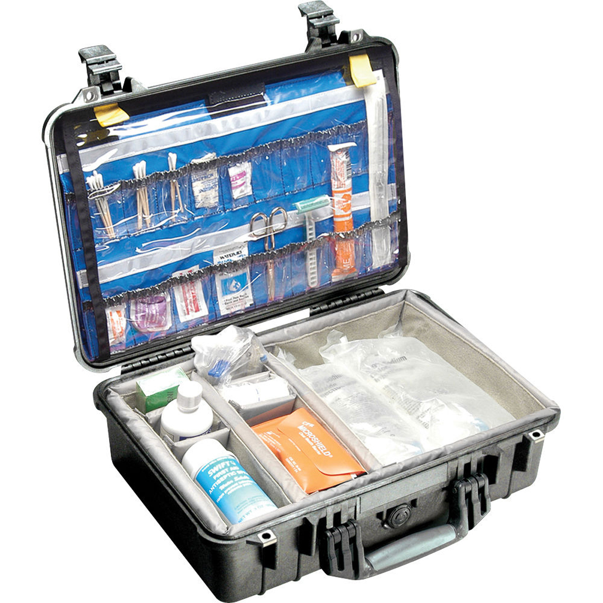 

Pelican 1500EMS Watertight Hard Case with Dividers & EMS Lid Organizer - Black