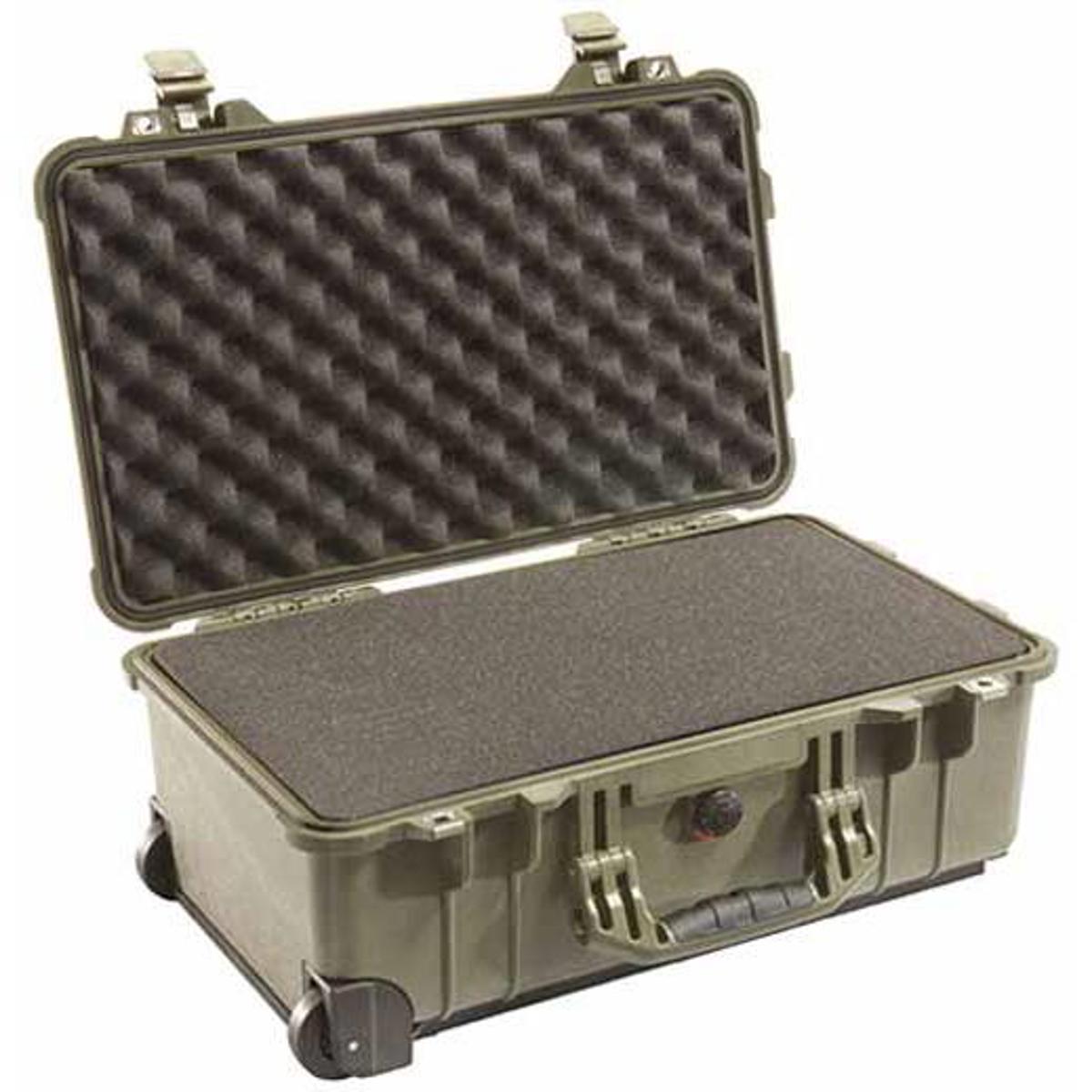 

Pelican 1510 Watertight Carry On Hard Case with Foam Insert & Wheels - Green
