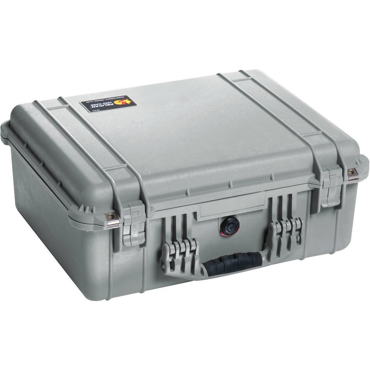 Photos - Camera Bag Pelican 1550 Watertight Hard Case with Foam Insert - Silver  1550-00 (Gray)