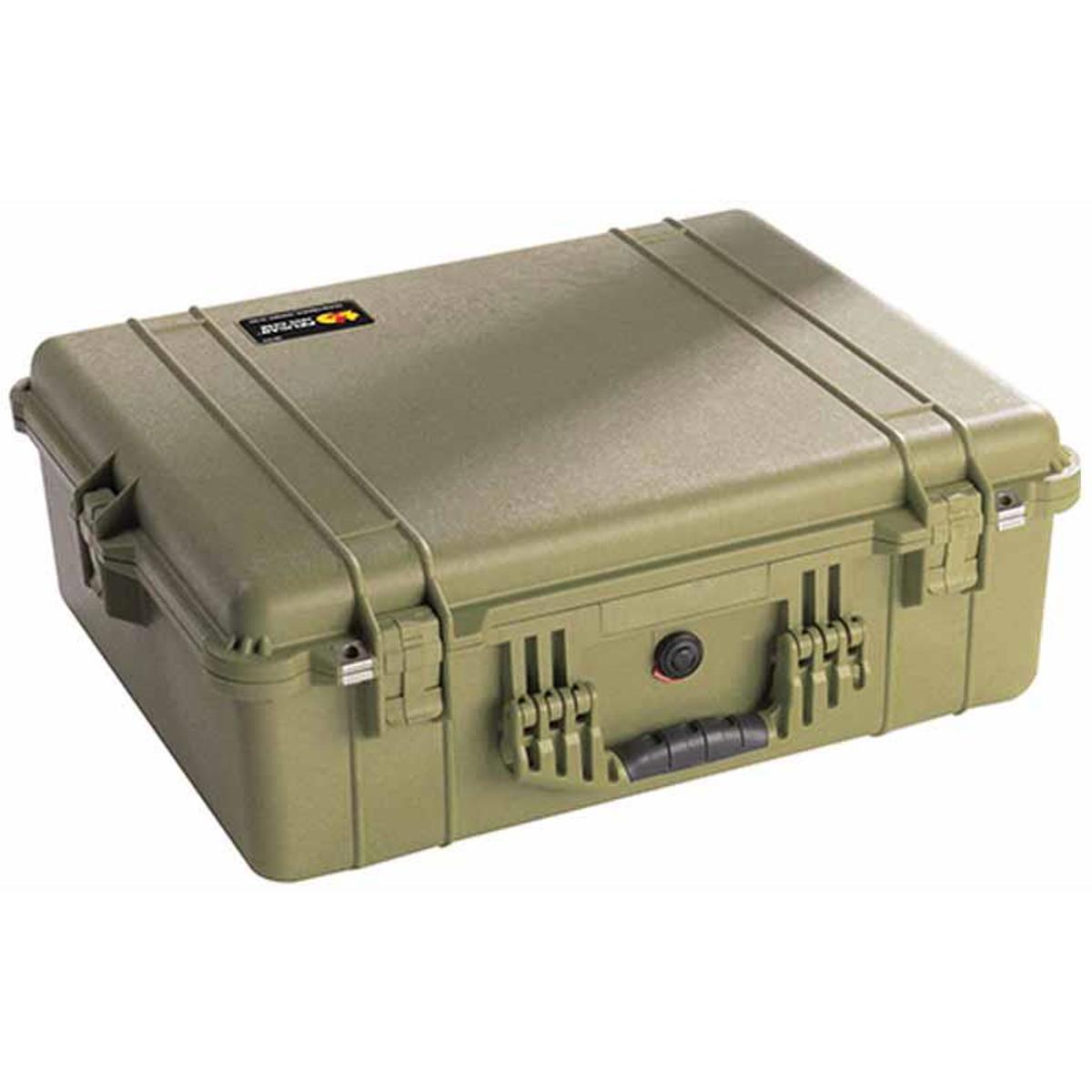 

Pelican 1600 Watertight Hard Case with Foam insert - Olive Drab Green