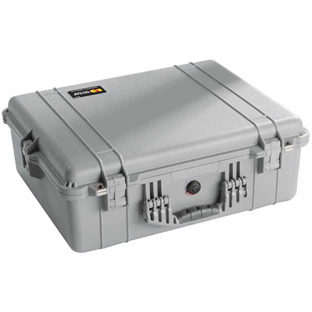 

Pelican 1600 Watertight Hard Case without Foam insert - Silver