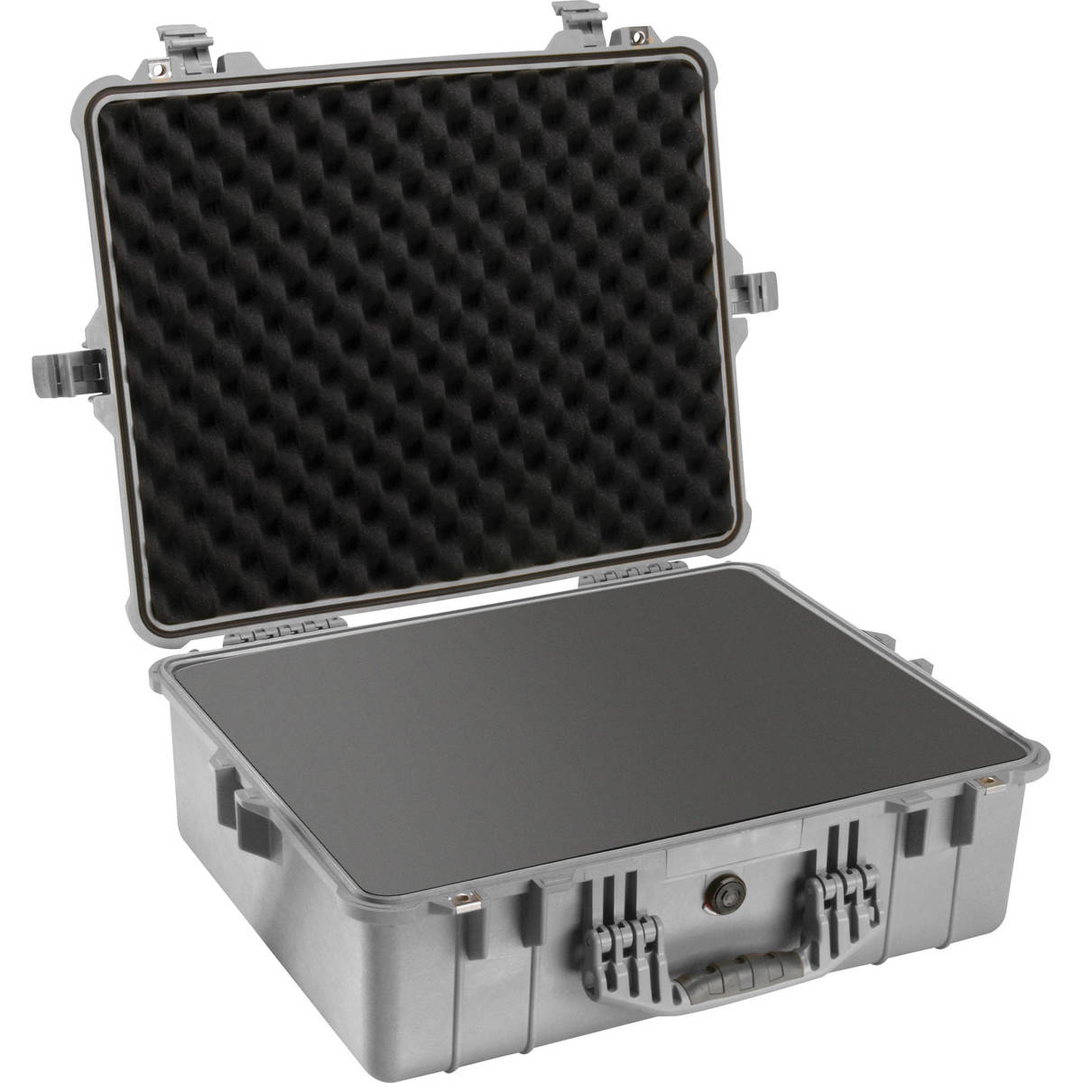 

Pelican 1600 Watertight Hard Case with Foam insert - Silver (Gray)