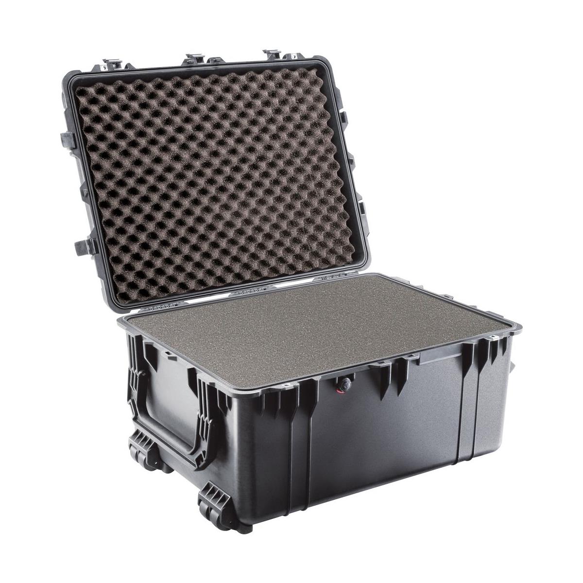 Pelican 1630 Watertight Hard Case with Cubed Foam Interior & 4 Wheels - Black -  1630-000-110