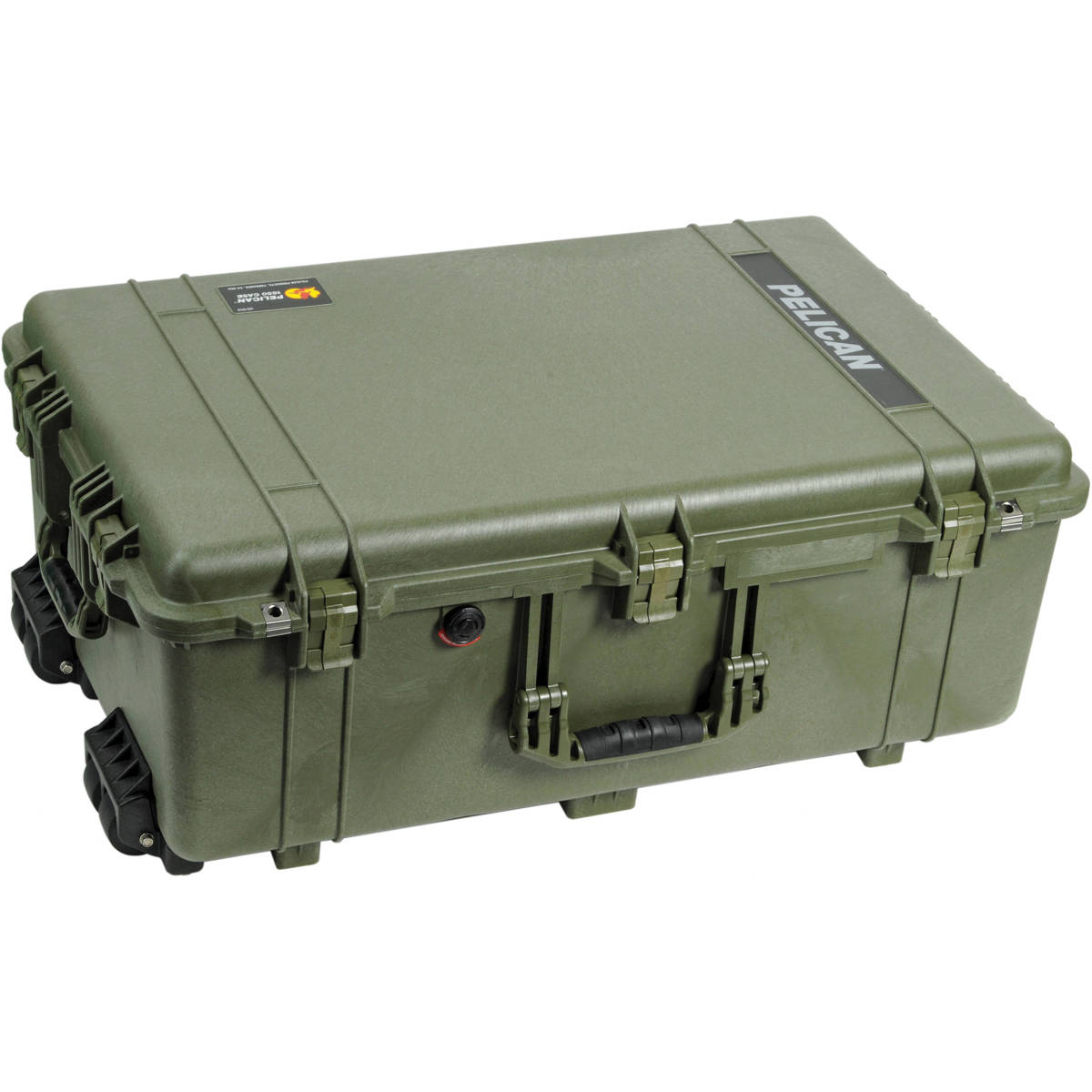 

Pelican 1650 Watertight Wheeled Hard Case with Foam Insert - Olive Drab Green