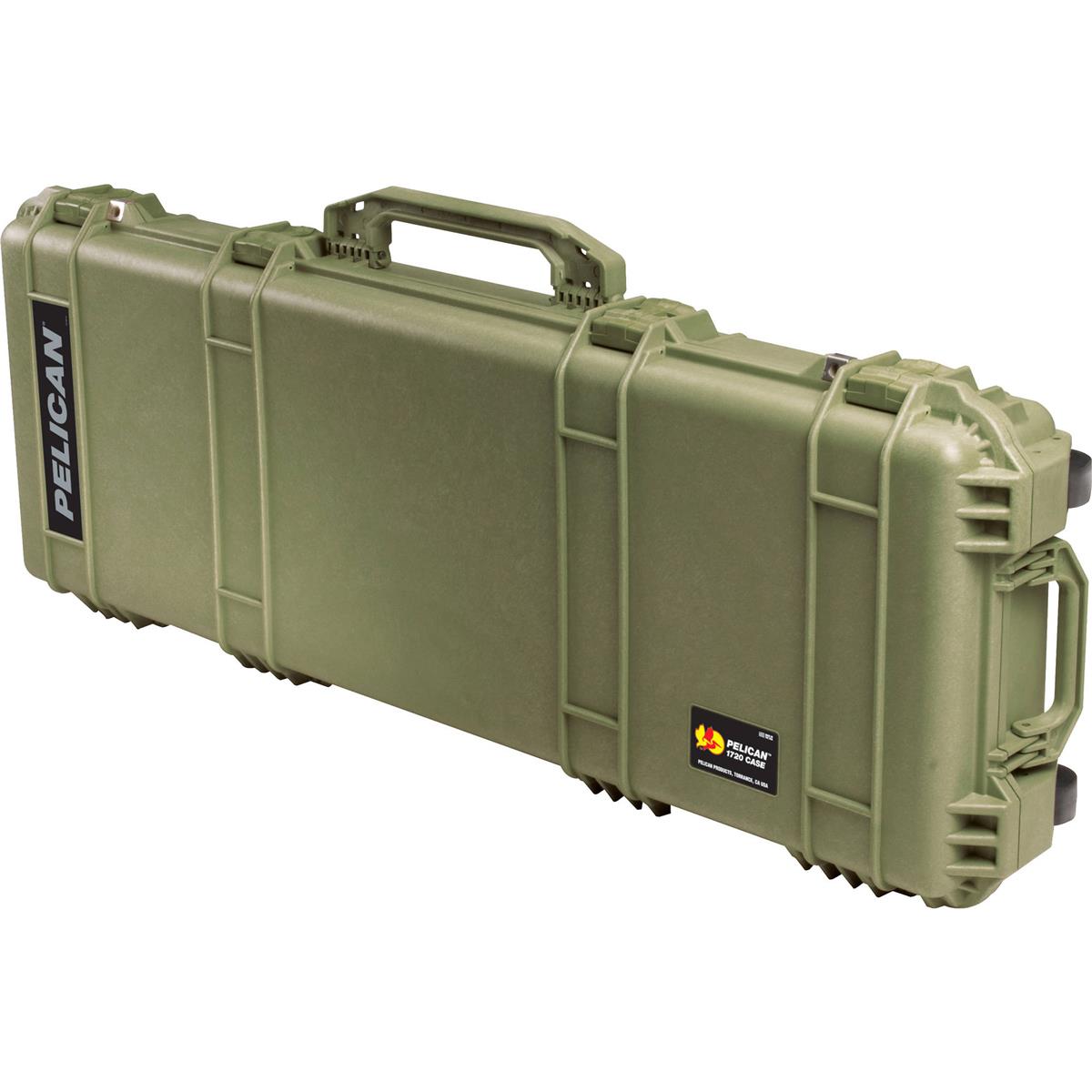 Pelican 1720 Travel Vault Wheeled Weapons Case with Foam Insert, Olive Green -  017200-0000-130