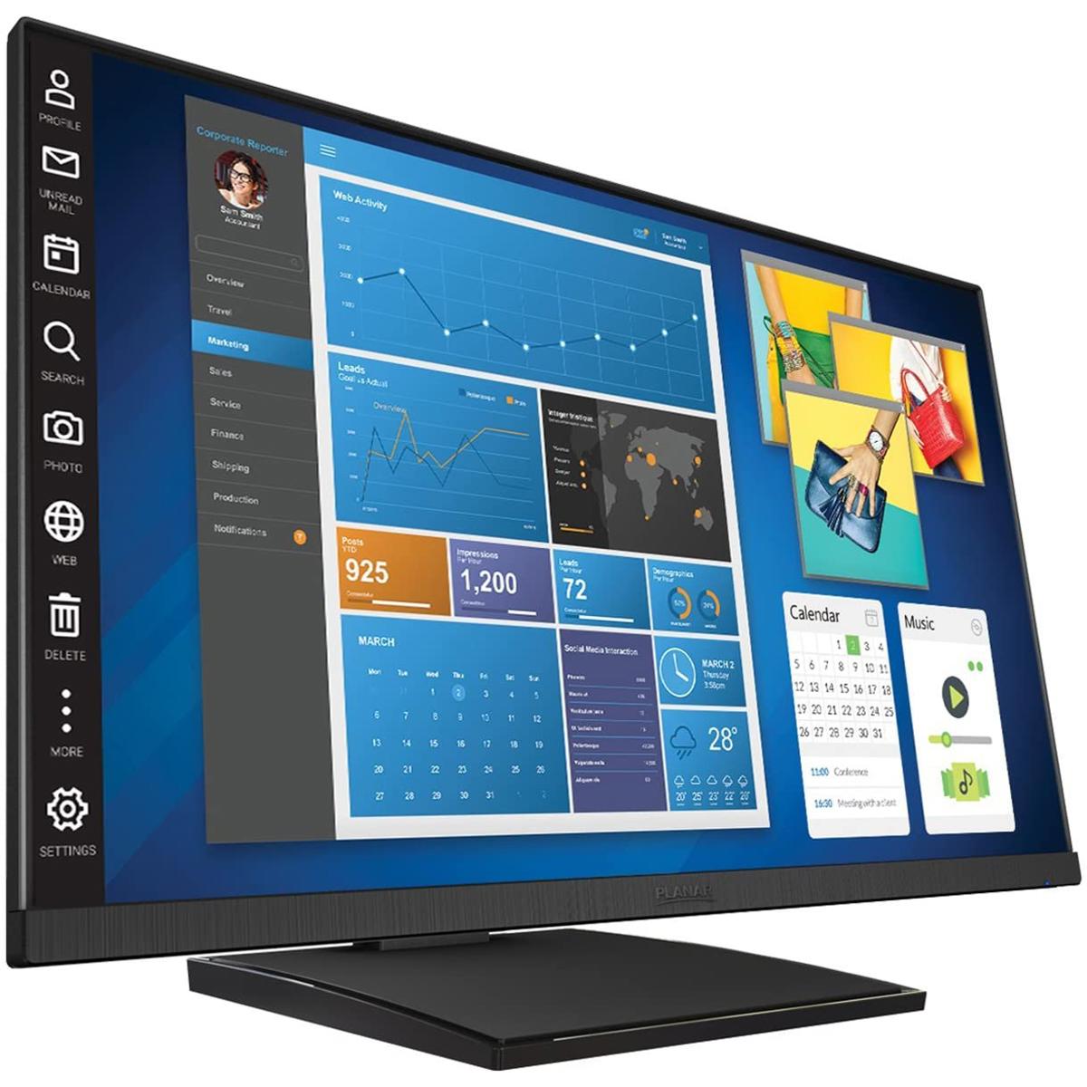 

Planar Helium PCT2435 23.8" 16:9 Full-HD Touch IPS LED LCD Monitor