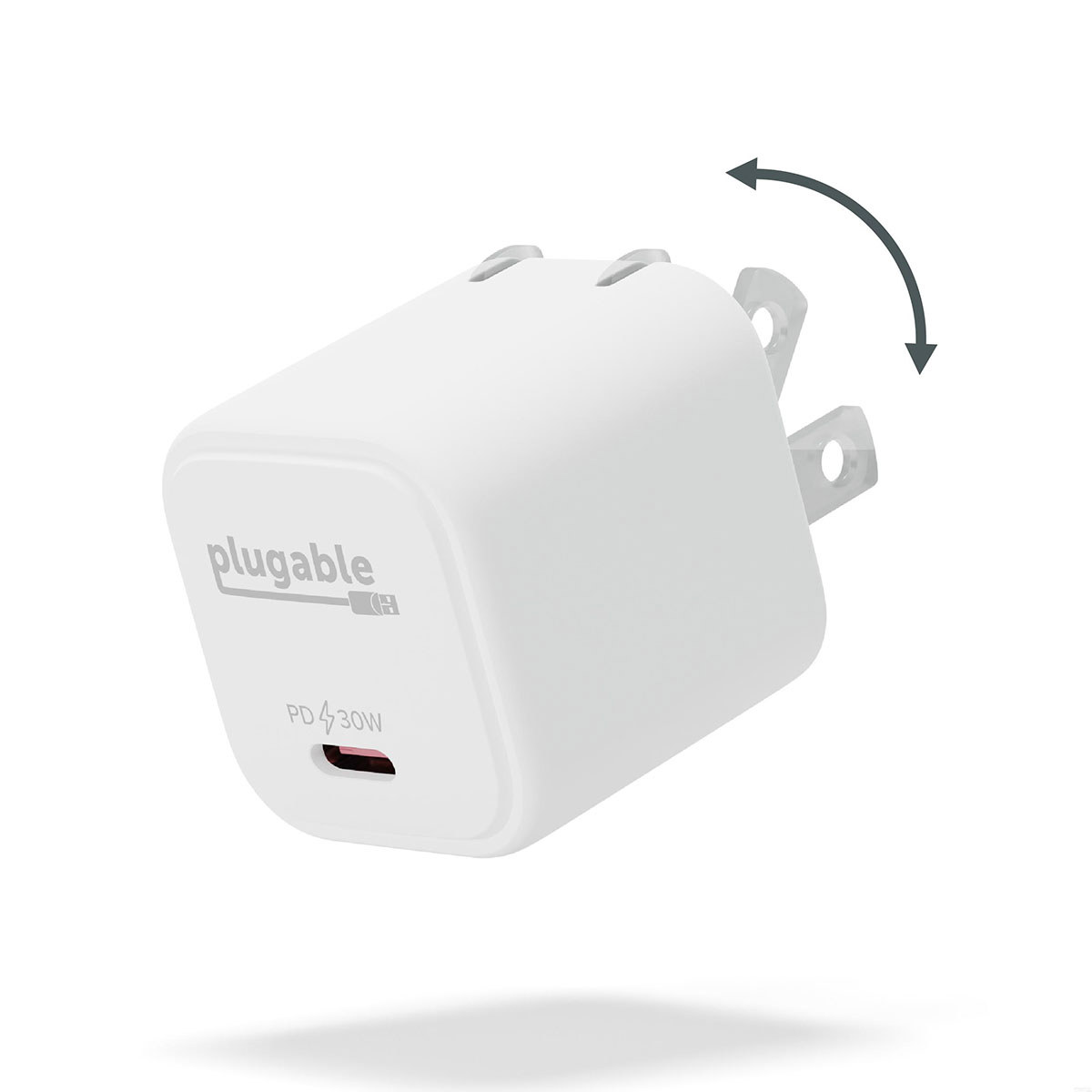 

Plugable 30W GaN USB-C Charger, White