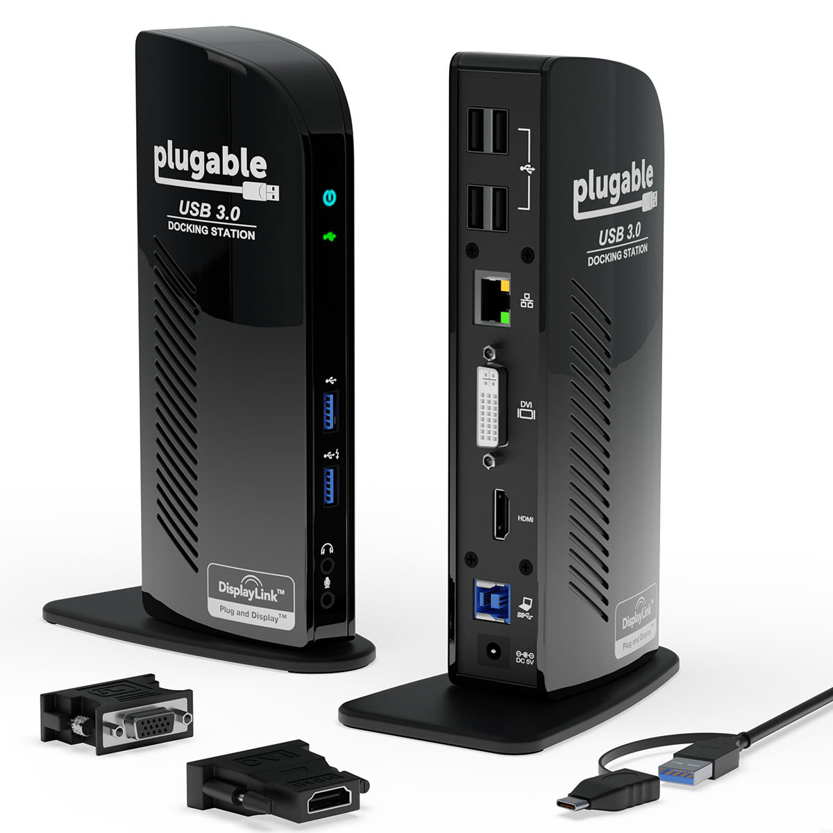 

Plugable 11-In-1 Dual Display Universal Docking Station