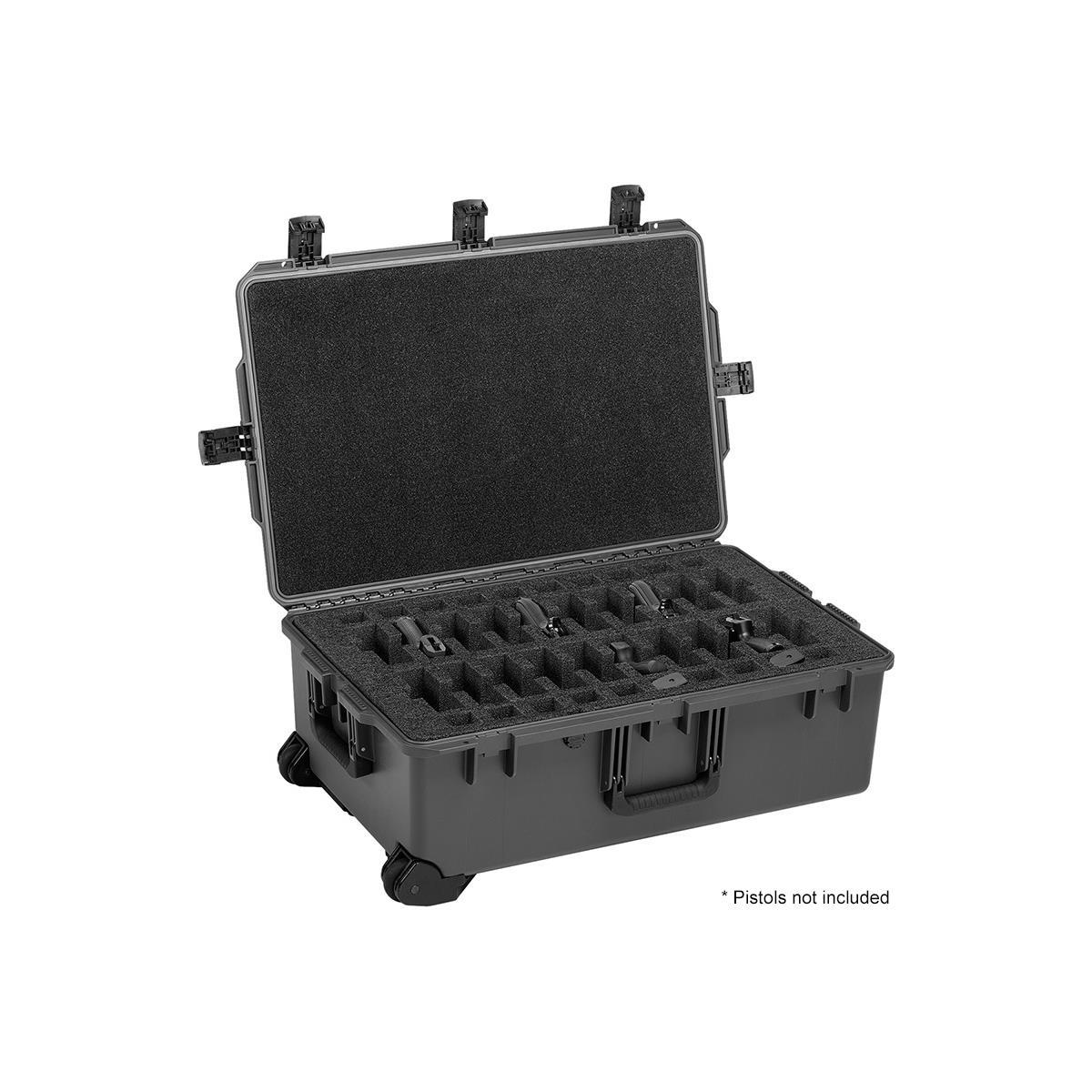 Pelican iM2950 472 Hard Case with Custom Foam for 20x Beretta M9 Pistol, Black -  472-PWC-M9-20-BLK