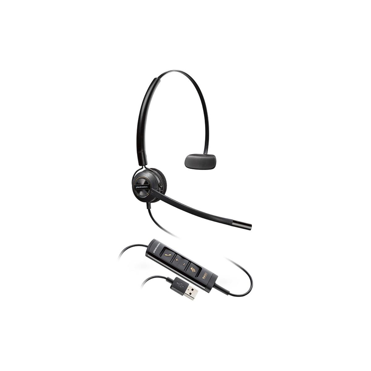 Image of Plantronics EncorePro HW545 USB Convertible Monaural Noise-Canceling Headset