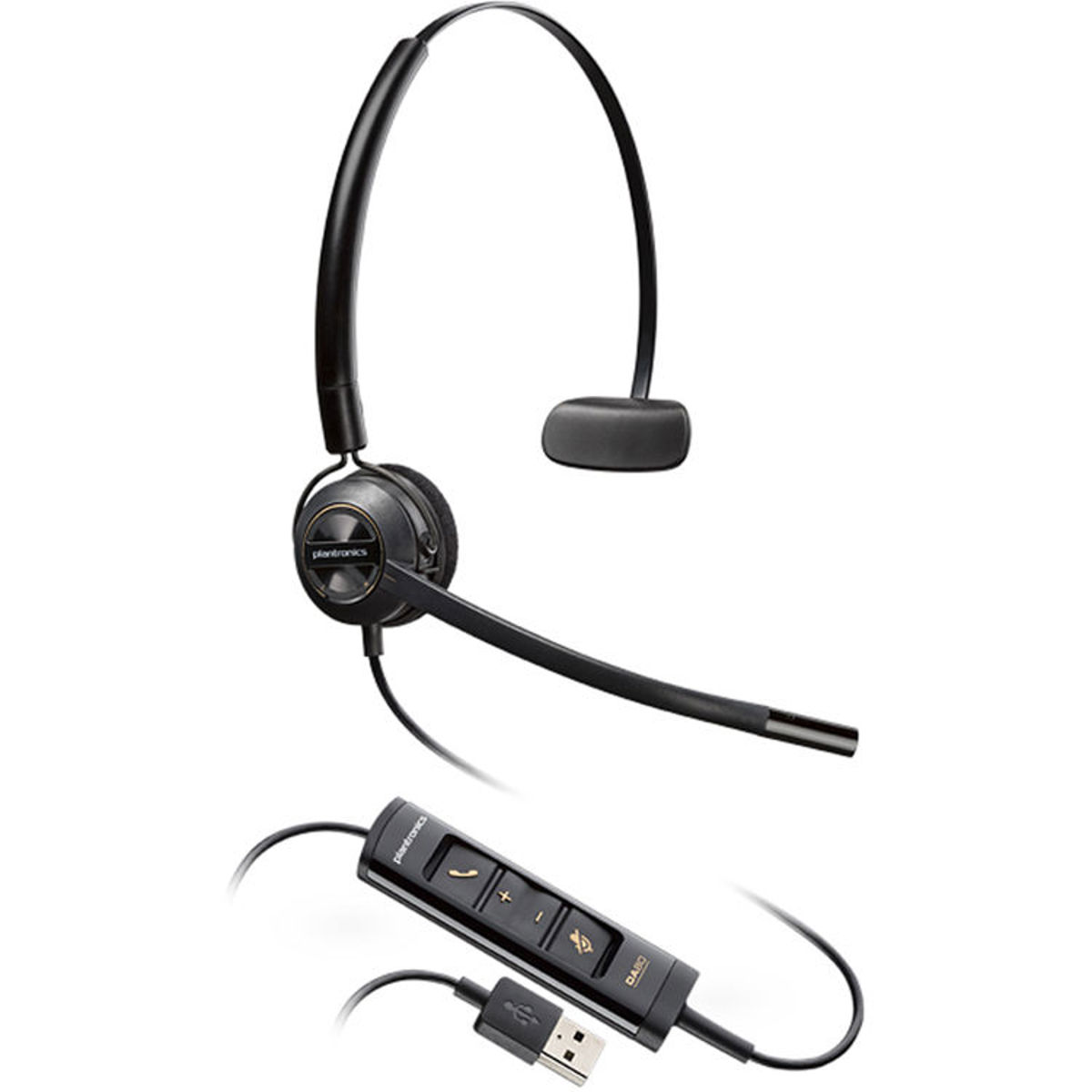 Image of Plantronics EncorePro HW545 USB Convertible Monaural Noise-Canceling Headset