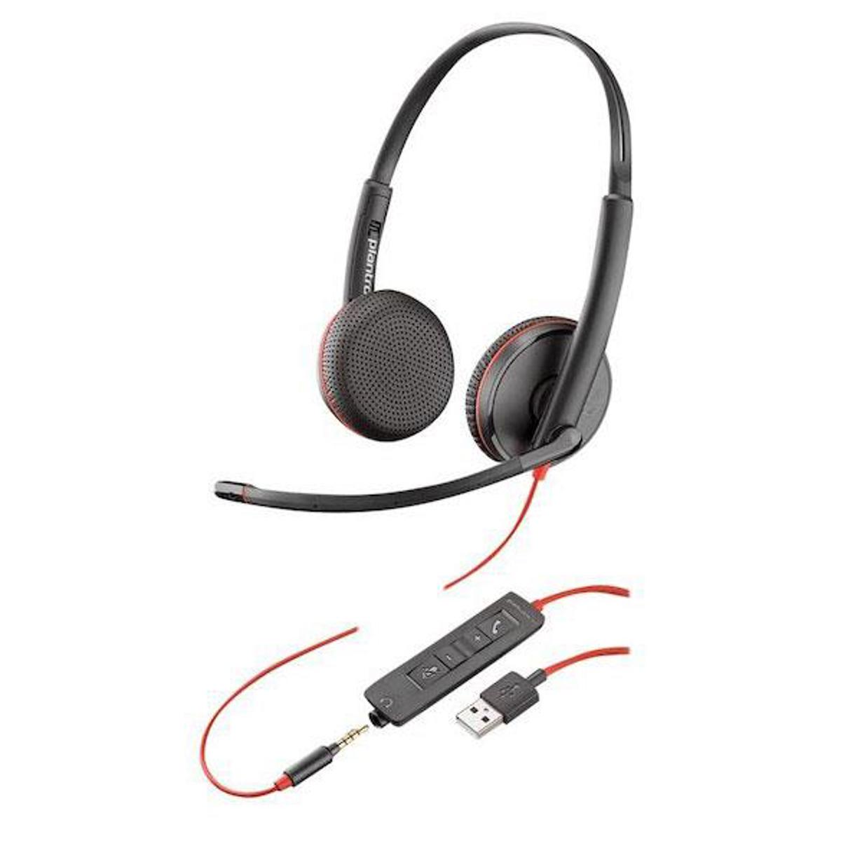 

Plantronics Blackwire C3225 USB Type-A Stereo UC Headset, Vending Machine Pack