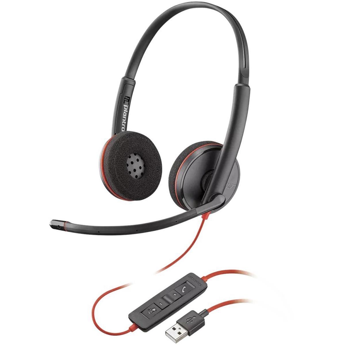

Plantronics Blackwire 3220 UC Wired Stereo On-Ear USB Headset