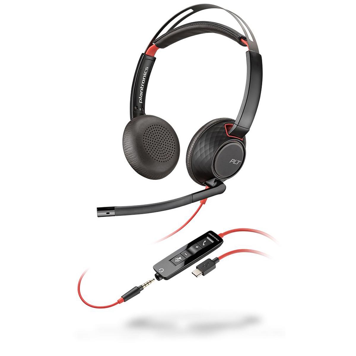 

Plantronics Blackwire 5220 Wired Stereo On-Ear USB Headset
