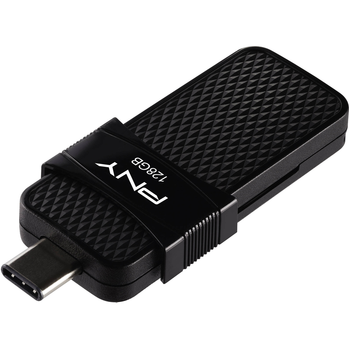 Флэш-накопитель PNY Technologies DUO LINK 128 ГБ USB 3.1 Type-C OTG #PFD128OTGSLTCGE