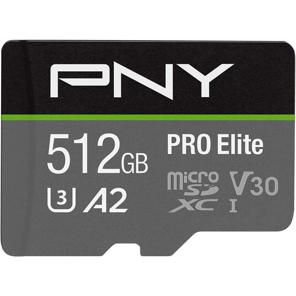 

PNY Technologies 512GB Pro Elite microSDXC U3 Flash Memory Card