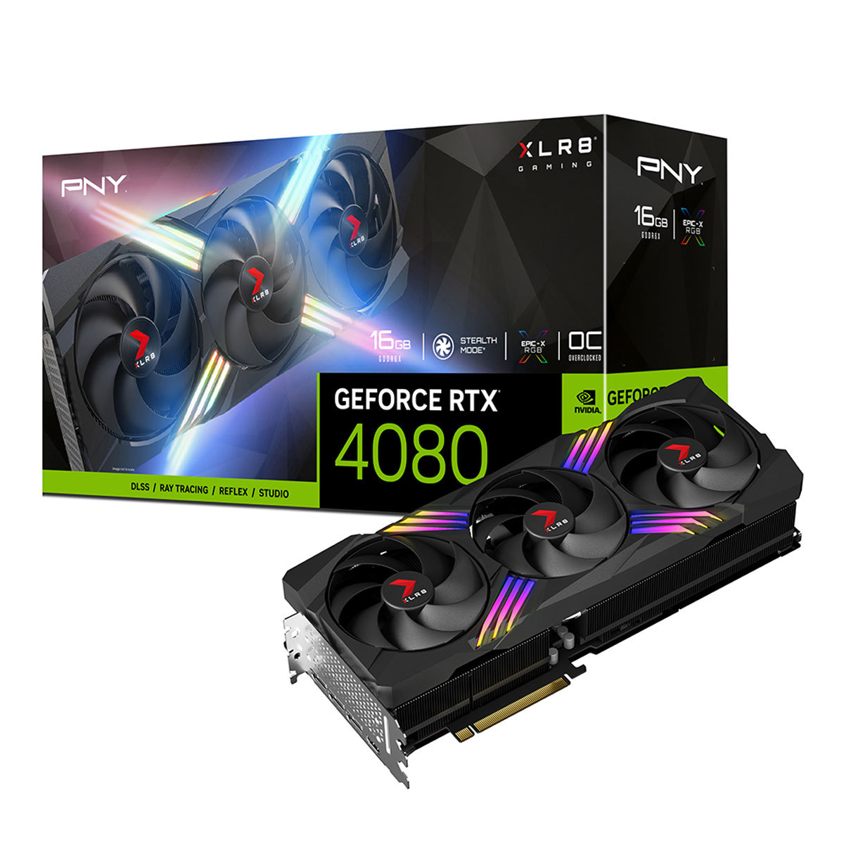 Image of PNY Technologies NVIDIA RTX4080 16GB XLR8 VERTO EPIC-X RGB Graphics Card DLSS 3