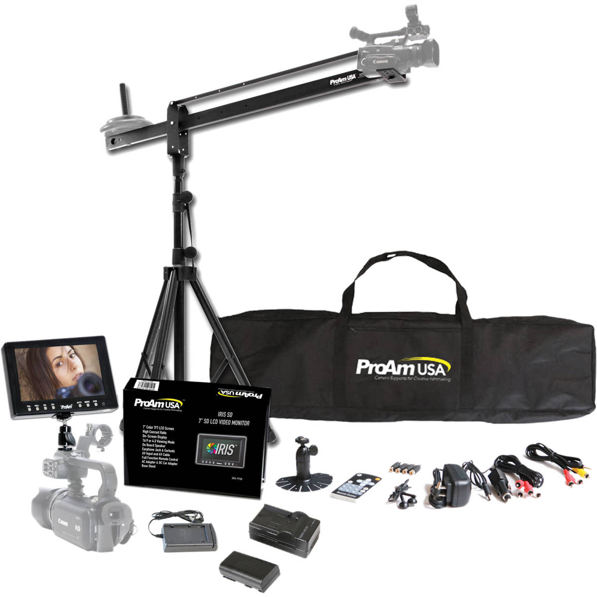 

ProAm Orion Jr 4' DVC50 Camera Crane Production Package
