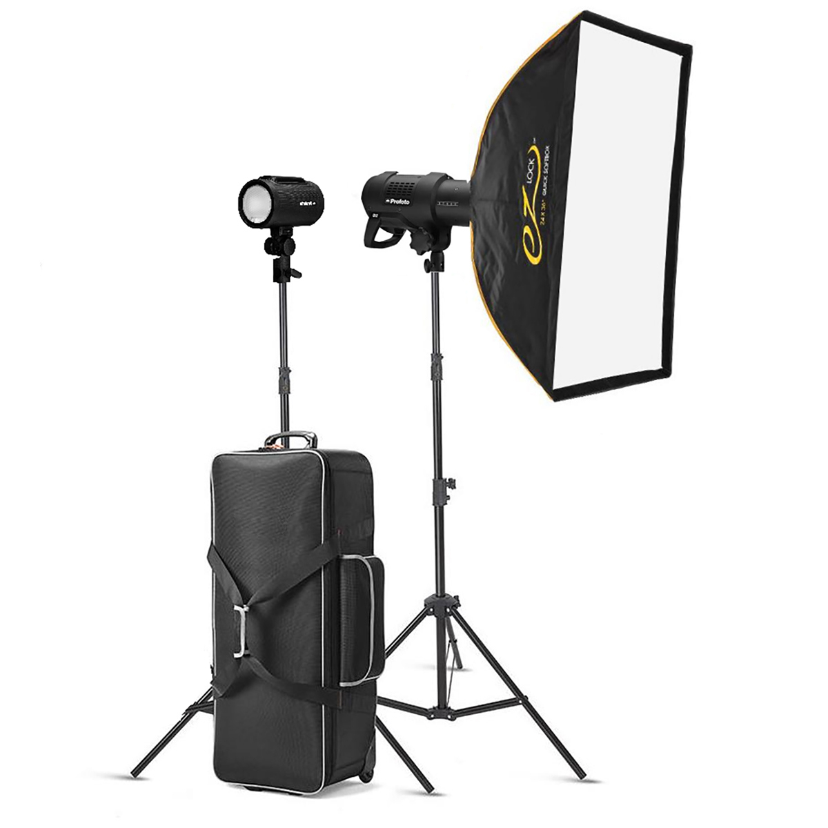 

Profoto D2 500Ws AirTTL Monolight with Flash, Case, Stand, Softbox