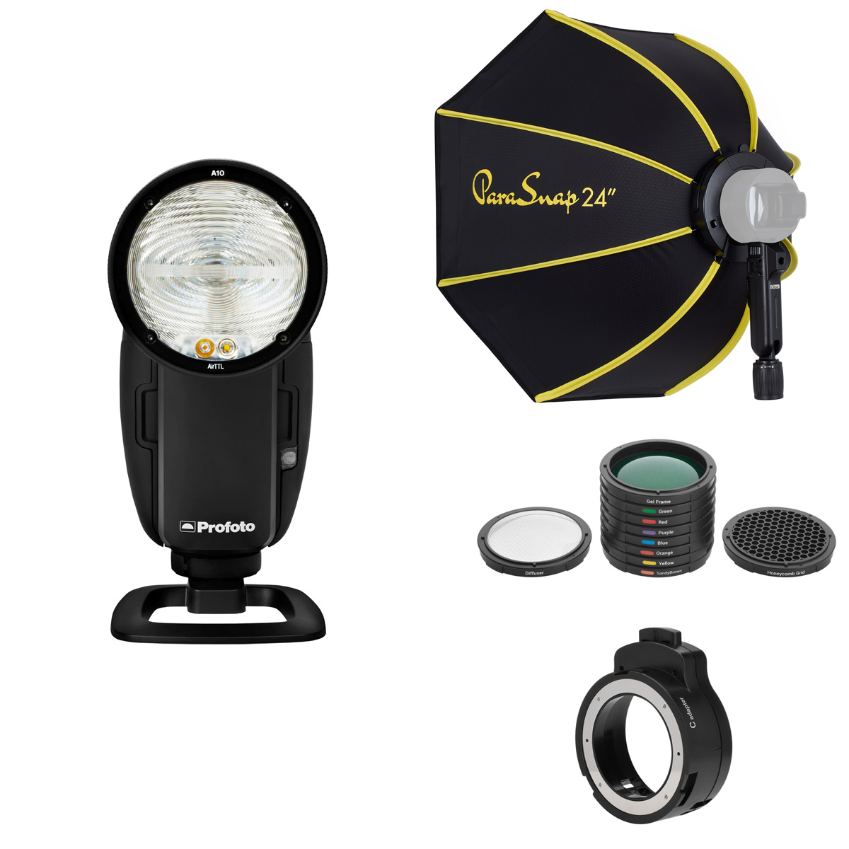 

Profoto A10 On and Off Camera Flash for Nikon Camera with Accessories Bundle