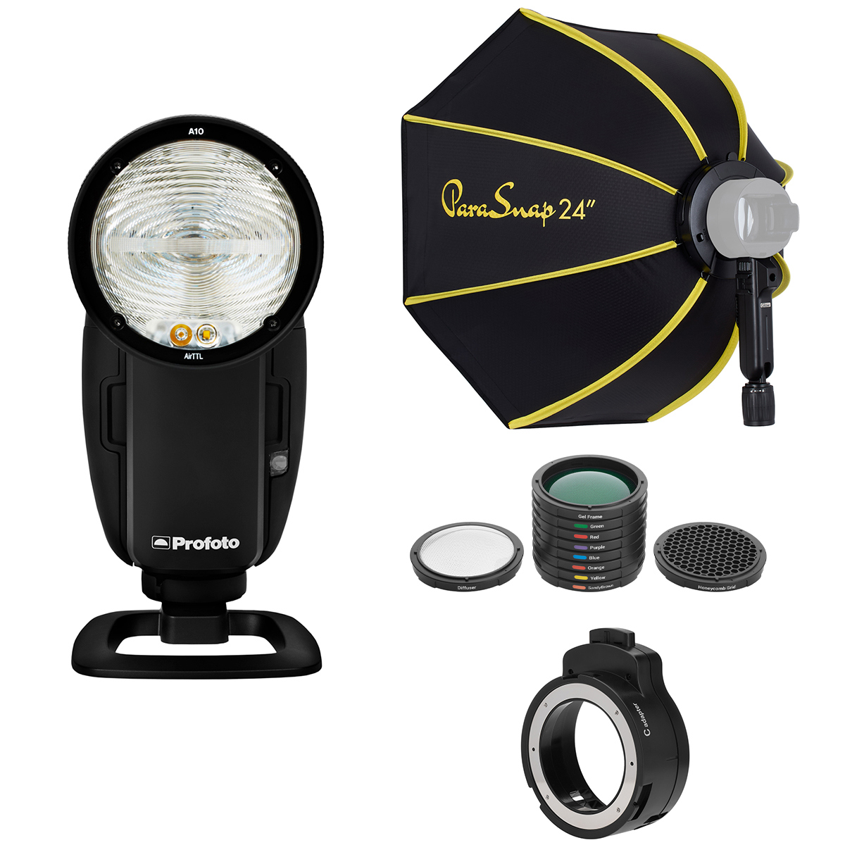

Profoto A10 On & Off Camera Flash for Fujifilm w/24" Softbox, OTA-C Adapter